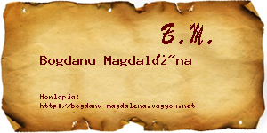 Bogdanu Magdaléna névjegykártya